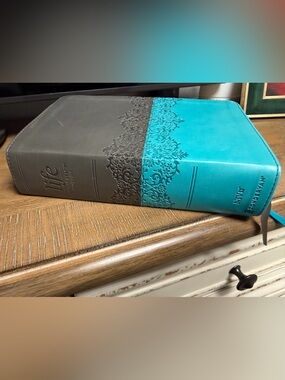 NIV Life Application Study Bible Zondervan leather Teal & Charcoal